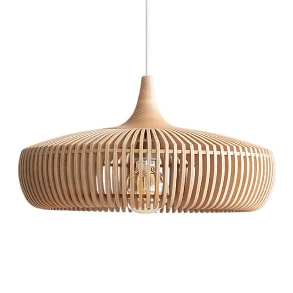Petite suspension style rotin chic et élégante