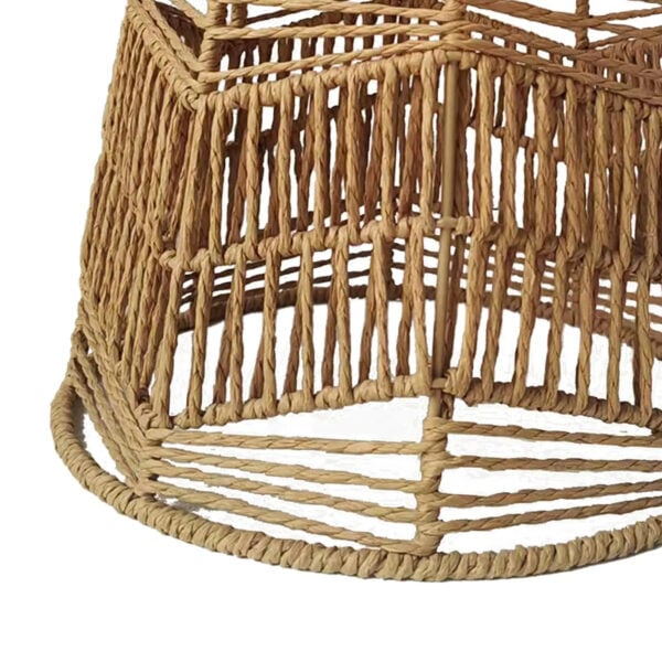Abat-jour effet rotin élégant et décoratif