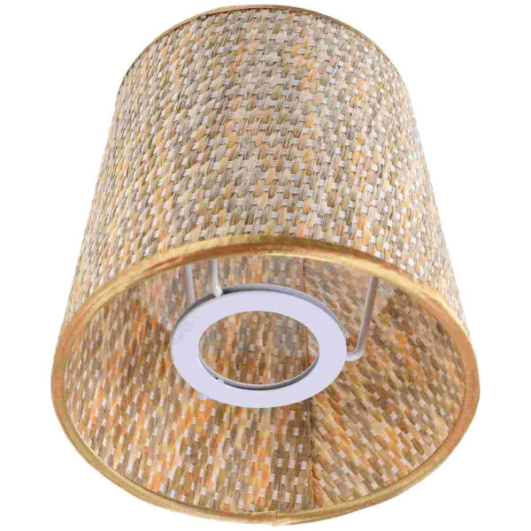 Abat-jour effet rotin lampe sur pied robuste et durable