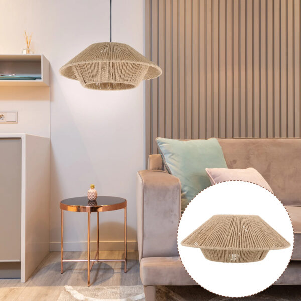 Abat-jour effet rotin style vintage et durable