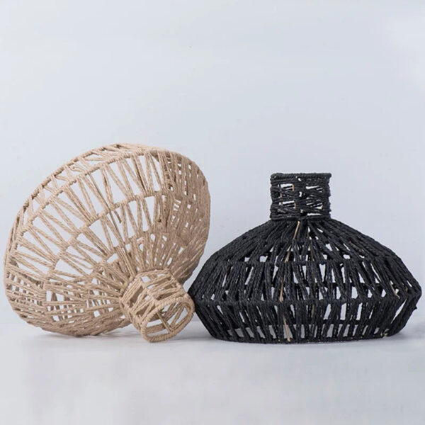 Abat-jour rotin design au style vintage