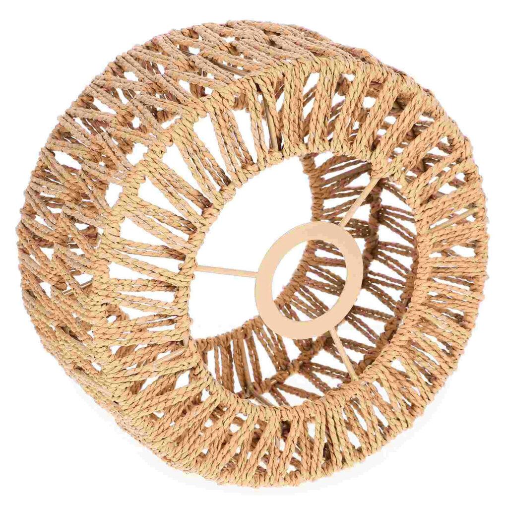 Abat-jour rotin original au design naturel
