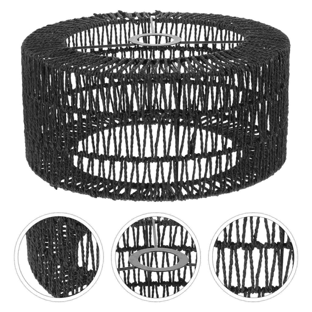 Abat-jour rotin original au design naturel