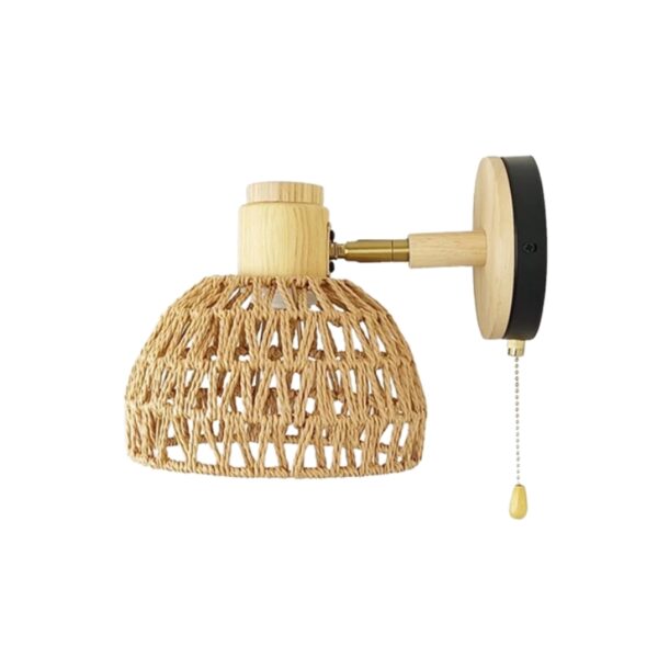 Applique murale chambre style rotin discrète et pratique