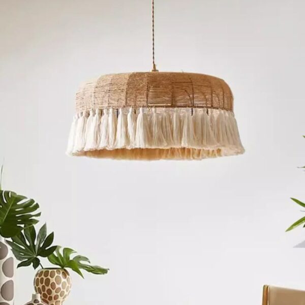 Lustre effet rotin chic et résistant