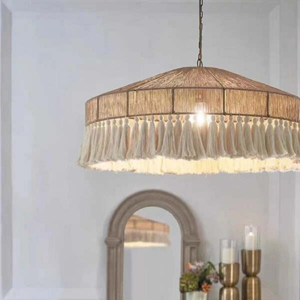 Lustre effet rotin créatif et original