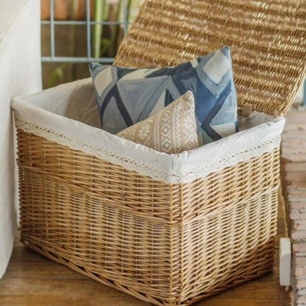 Malle de rangement en rotin design et élégante