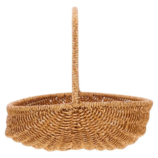 Panier effet rotin rond pour rangement