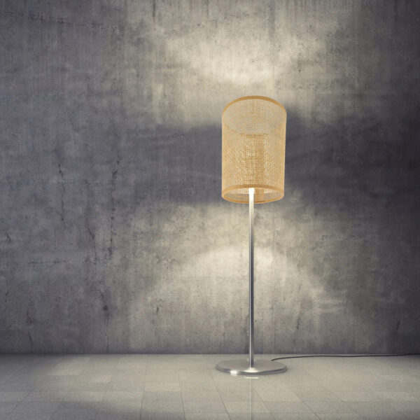 Petit abat-jour rotin pour lampe sur pied élégant et durable