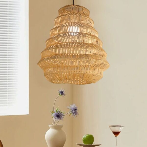 Suspension rotin décorative et polyvalente