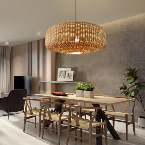 Suspension rotin naturel pratique et polyvalente