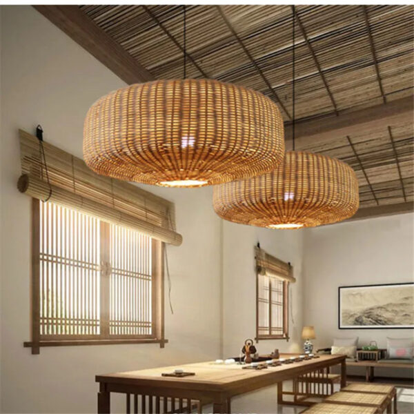 Suspension rotin naturel pratique et polyvalente
