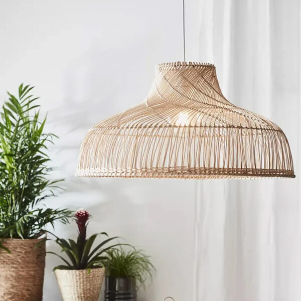 Suspension rotin polyvalente au style japonais